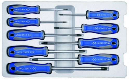 9 részes csavarhúzó készlet furatos torx 30309PR