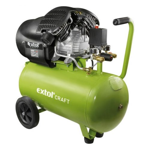 EXTOL CRAFT olajos légkompresszor, 2200W, 50l tartály, 8 bar; 412l/min