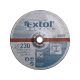 EXTOL PREMIUM csiszoló korong acélhoz, kék; 230×6,0×22,2mm, max 6600 ford/perc