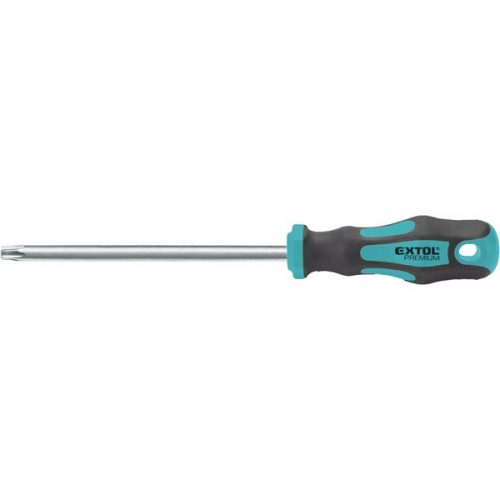 EXTOL PREMIUM csavarhúzó Torx CV., mágneses ; T8×60mm, tömör