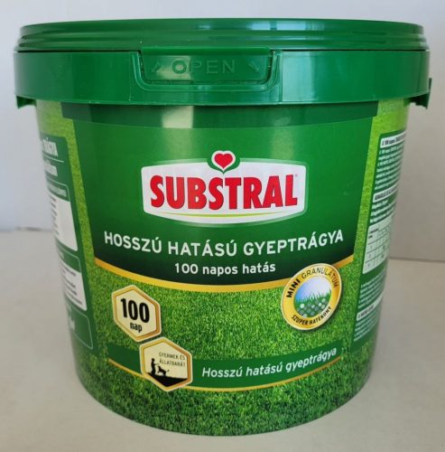 Substral Hosszú hatású gyeptrágya 250 m2 - 5 kg