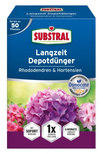 Substral Osmocote trágya rhododendron, hortenzia és erikafélék számára 750 g